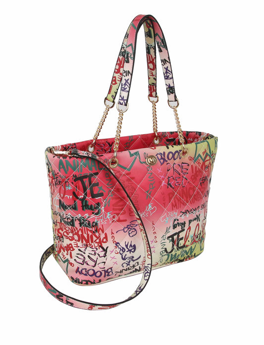 Women Graffiti Tote Shoulder Handbag Satchel