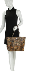 Women Travel Tote Gold Chain Shoulder Hobo