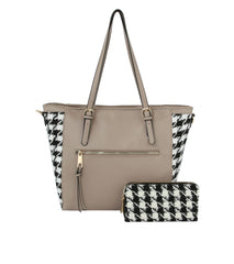 Women Tote Shoulder Bag with Wallet