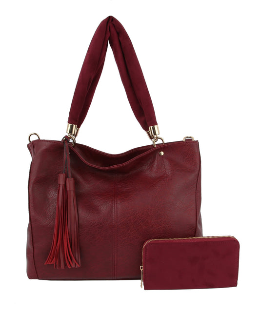 Large Ladies Hobo Purse Handbag with Wallet