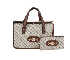 2 IN 1 SIGNATURE FASHION SATCHEL