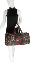 Gym Sports Travel Duffel Bag Leopard Print