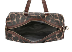 Gym Sports Travel Duffel Bag Leopard Print