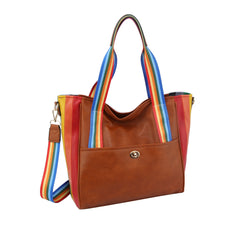 RAINBOW TOTE HANDBAG