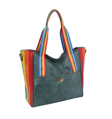 RAINBOW TOTE HANDBAG