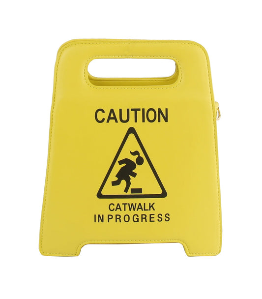 Caution Sign Purse Shoulder Crossbody Bag