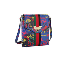 Fashion Graffiti Bee stripe Crossbody Messenger bag LSF-0310