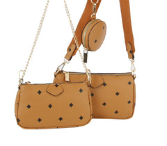 3 in 1 Women Crossbody Cellphone Purse Wallet