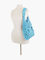 Woven Floral Shoulder Bag