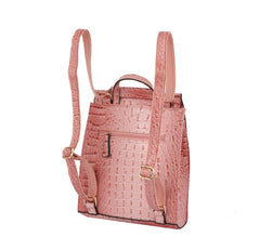 Fashion Croco Convertible Shoulder Backpack