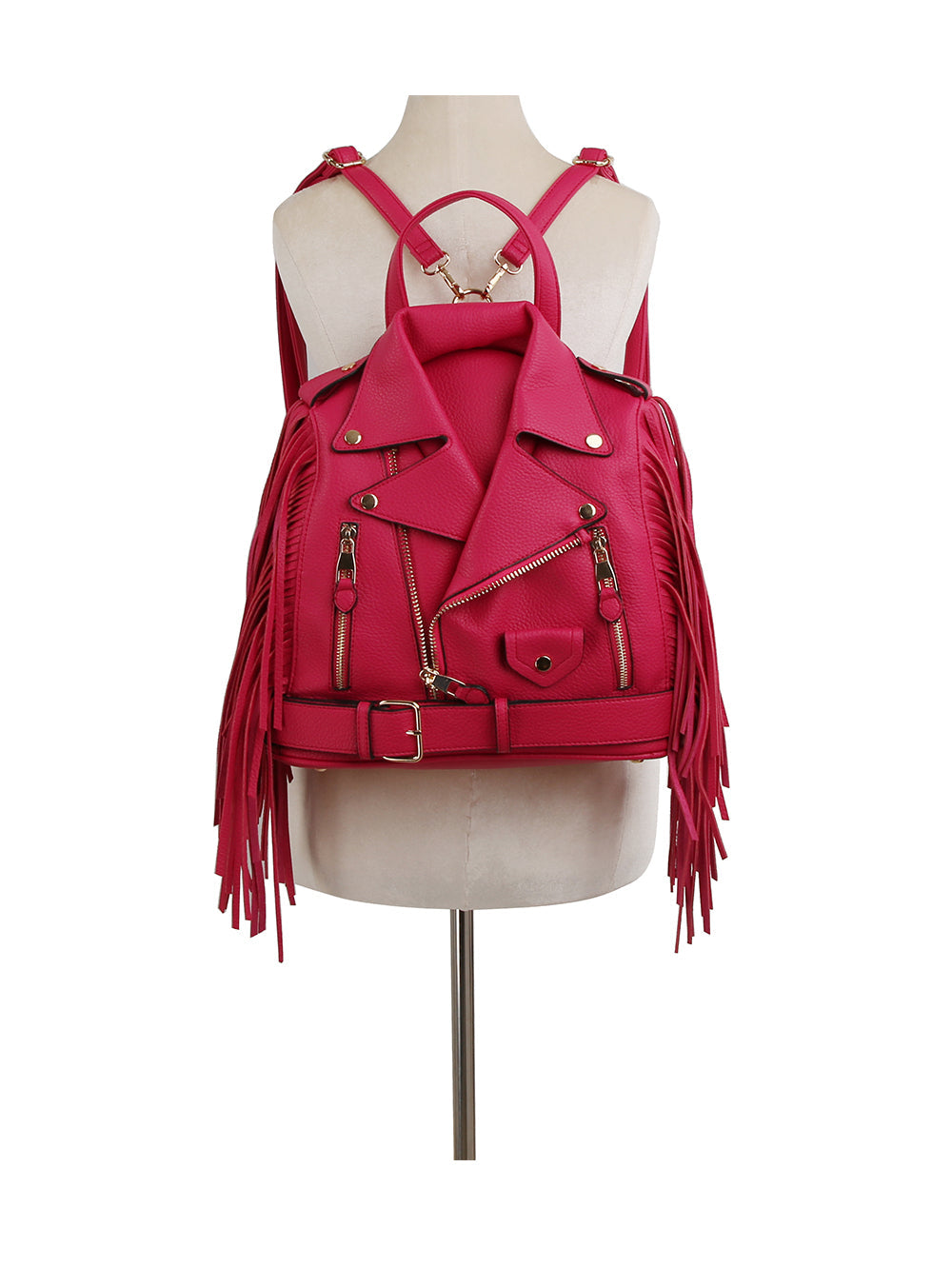 Fringe Motorcycle Jacket Backpack – Handbag Factory