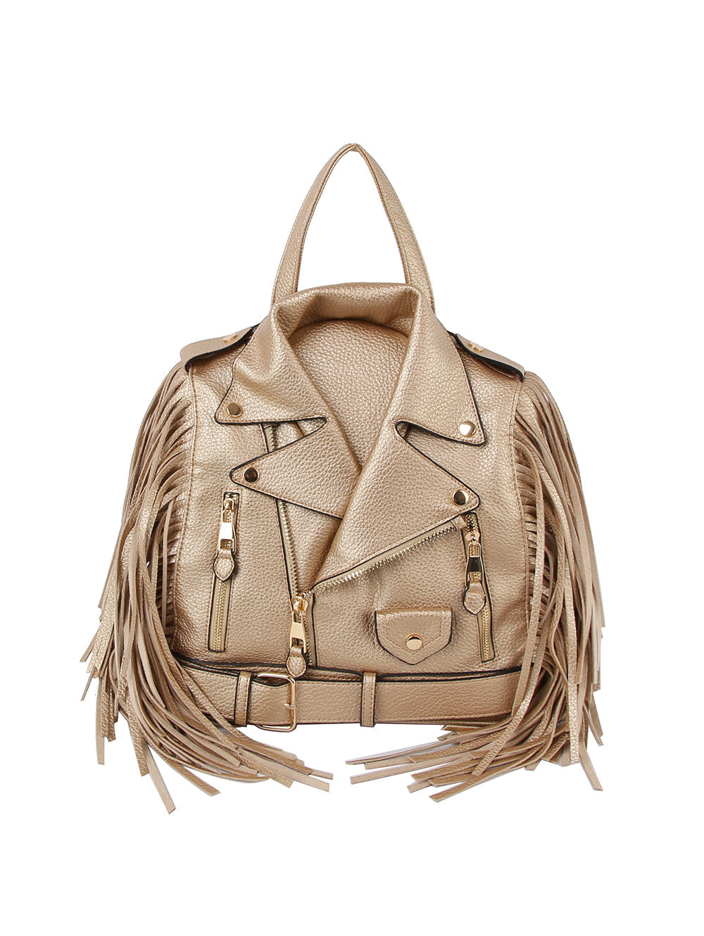 Fringe Motorcycle Jacket Backpack