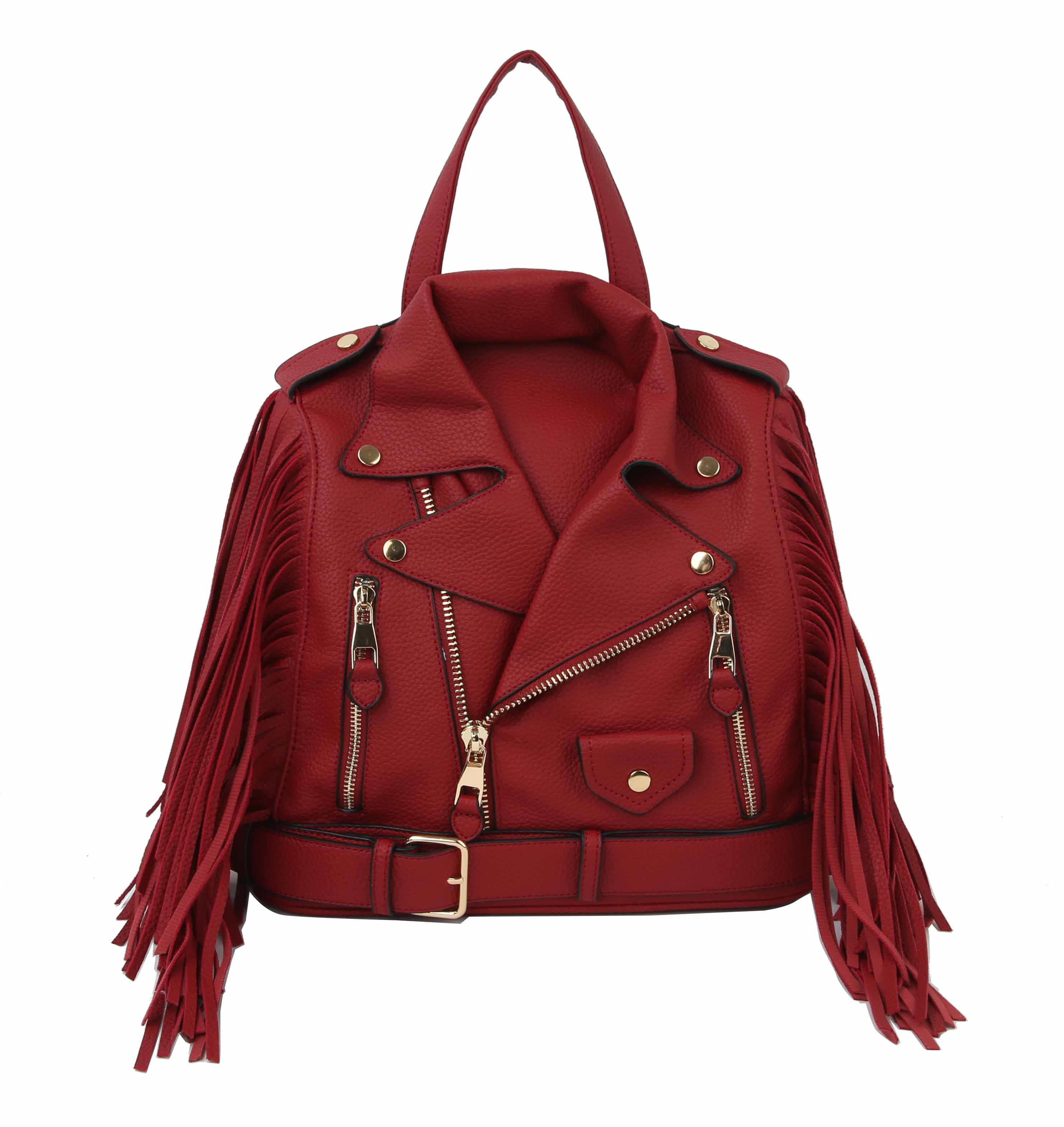 backpack leather jacket Fringe Motorcycle Jacket Backpack – Handbag Factory
