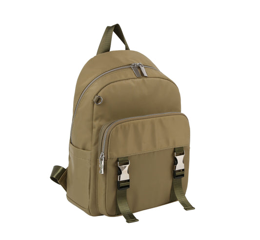 Snap buckle pocket utility backpack