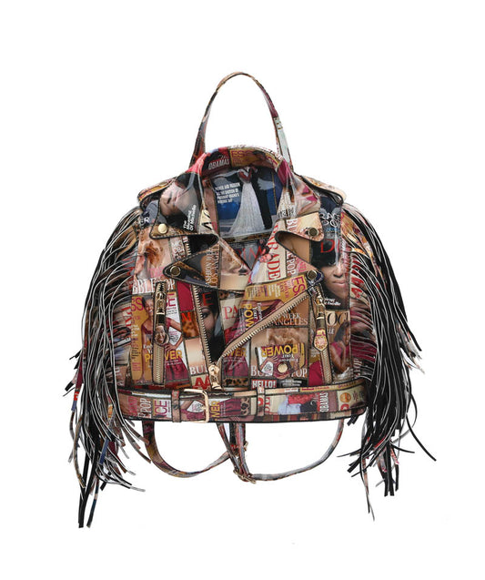 Glossy Magazine Clear Backpack Hobo Crossbody Purse
