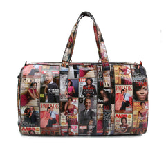 Glossy Magazine Cover Luggage Bag Duffel Bag