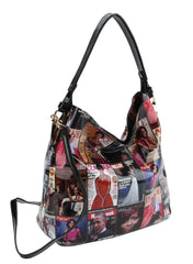 Glossy Magazine Tote Bag Hobo Crossbody Shoulder Bag