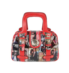 Glossy Magazine Satchel Hobo Crossbody Shoulder Bag