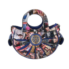Glossy Magazine Satchel Hobo Crossbody Shoulder Bag