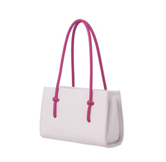 Contrast handle structured mini bag