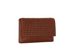 Woven flap over clutch