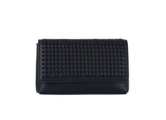 Woven flap over clutch