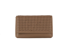 Woven flap over clutch