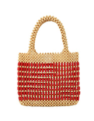 Straw Bags for Women,Straw Bags and Totes small wooden balls