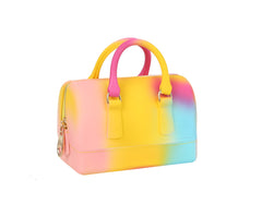 Fashion Rainbow Jelly Bag Mini Satchel Crossbody